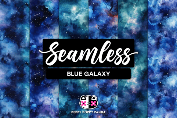 Blue Galaxy Seamless Patterns: A Versatile Design Resource for Creative Projects