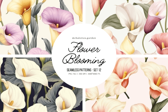 Calla Lily Flowers Blooming Patterns: A Creative Resource for Craft Enthusiasts