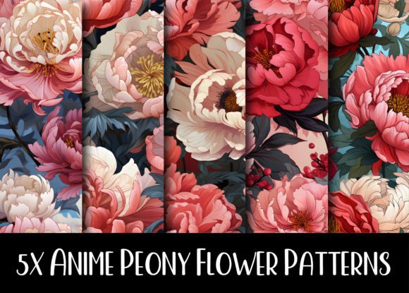 Discover the Anime Peony Flower Patterns Collection