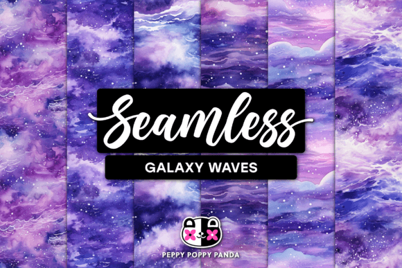 Galaxy Waves Seamless Patterns
