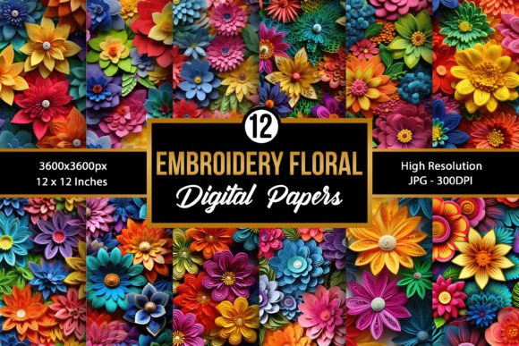 Rainbow Embroidery Flowers Patterns: A Creative Resource for Craft Enthusiasts